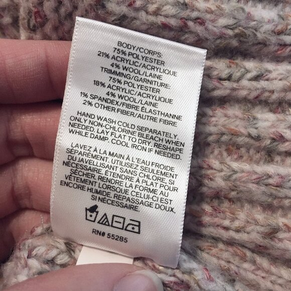 Express 'Rose Gold' Heathered Cable Knit Sweater - NWT - Picture 7 of 7